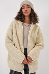 <tc>Veste en peluche oversize à capuche pour femme 55456</tc>