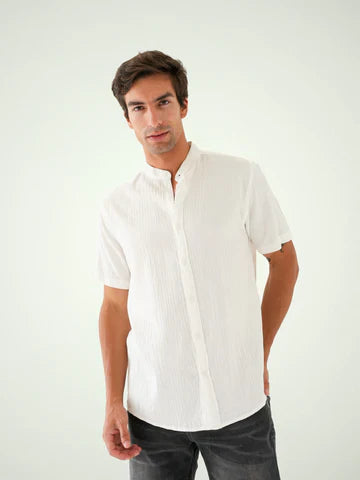 Chemise Slim Fit – Élégance et confort assurés - SSH24SERS19452TM1