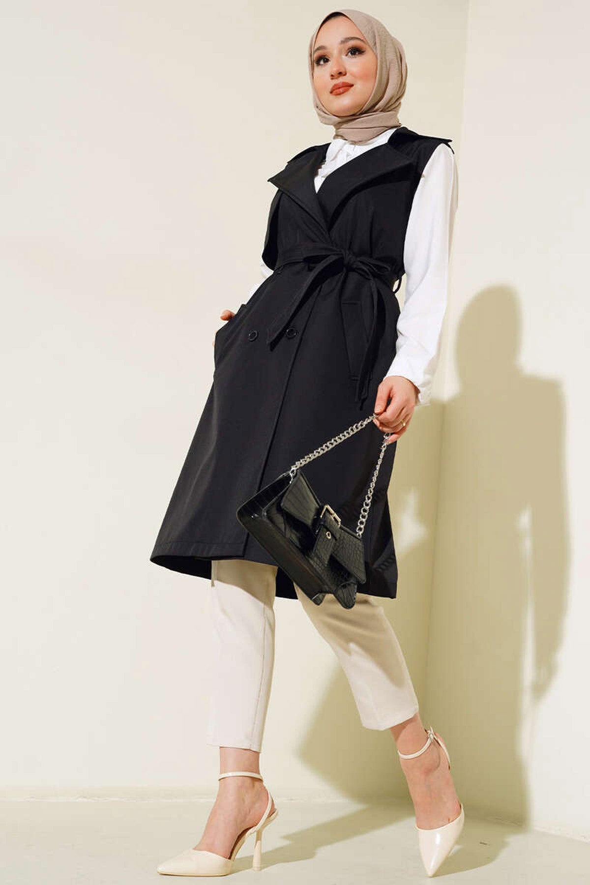 <tc>Gilet trench coat à col croisé 5911</tc>