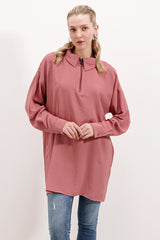 5917 fermuarli oversize tunique