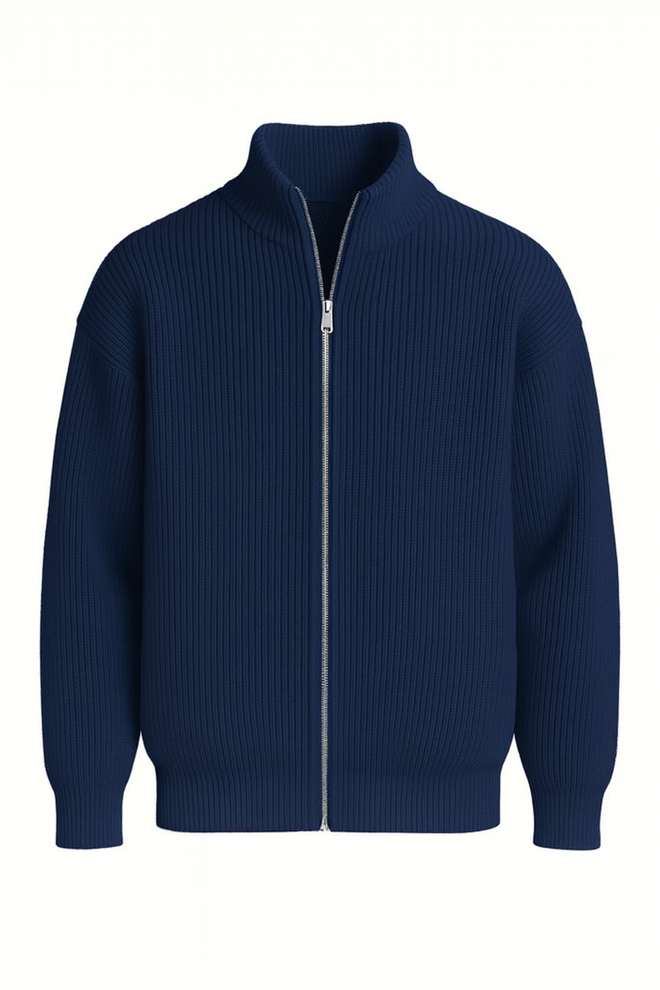 Gilet homme oversize zippé en maille Selanik
