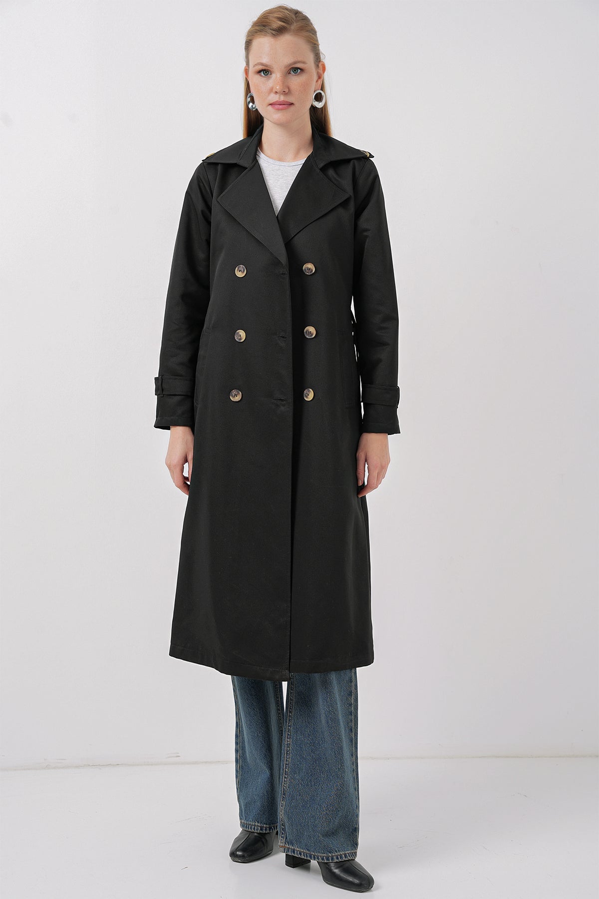 <tc>5940 manteau long à col croisé pour femme</tc>