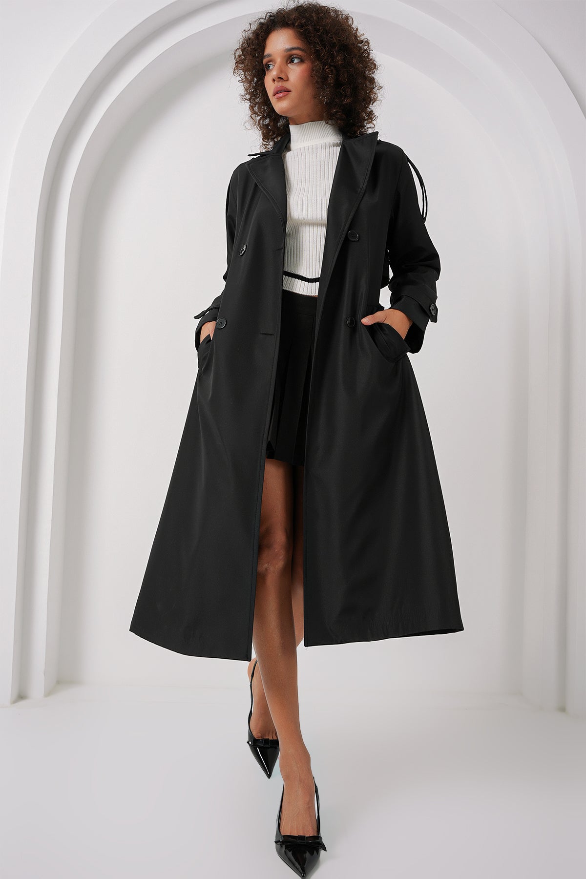 <tc>Trench-coat long à col croisé 5941.</tc>