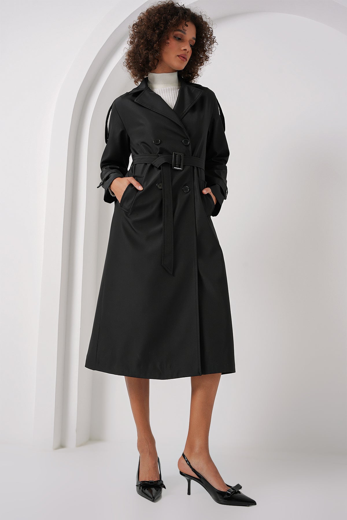 <tc>Trench-coat long à col croisé 5941.</tc>