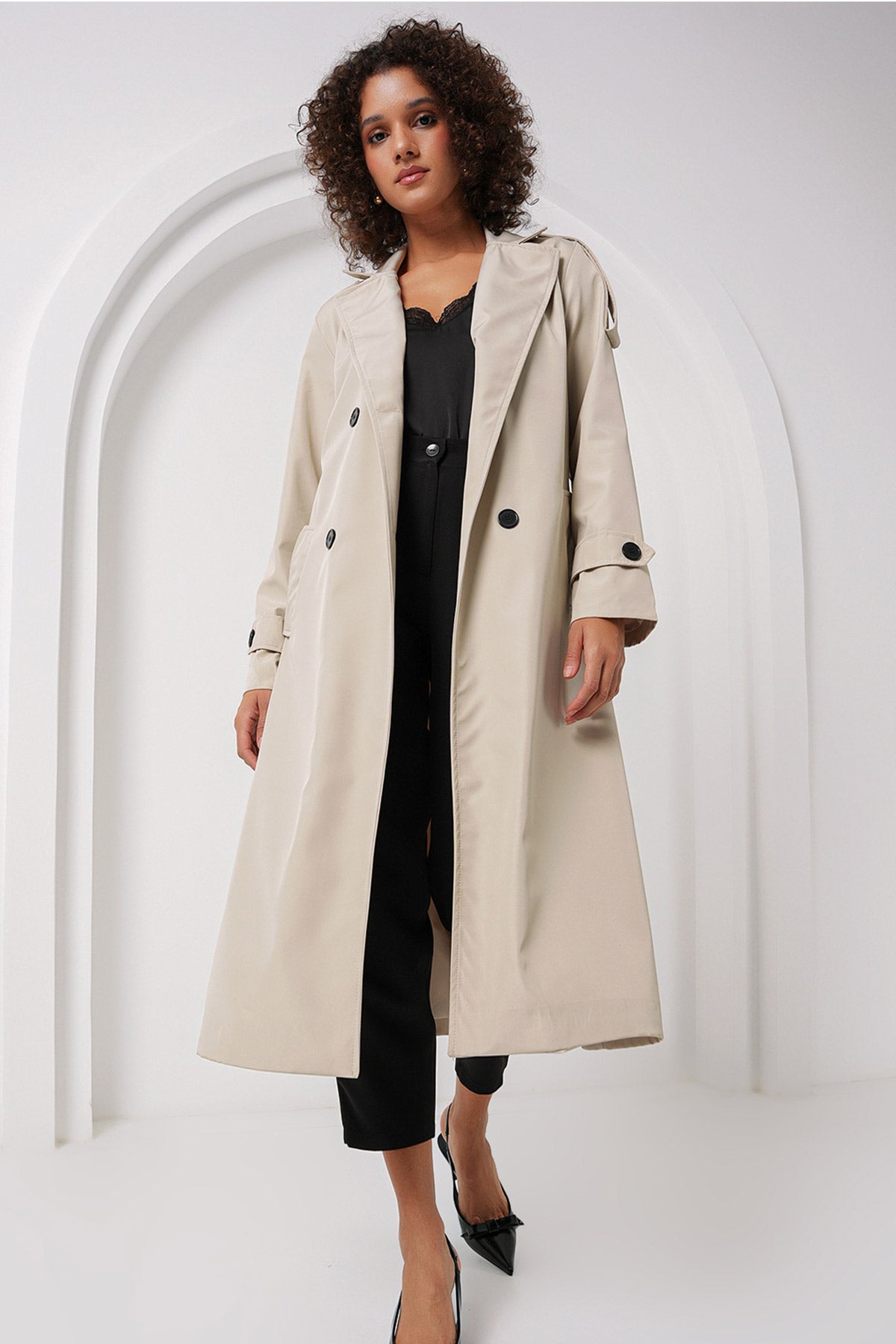 <tc>Trench-coat long à col croisé 5941.</tc>