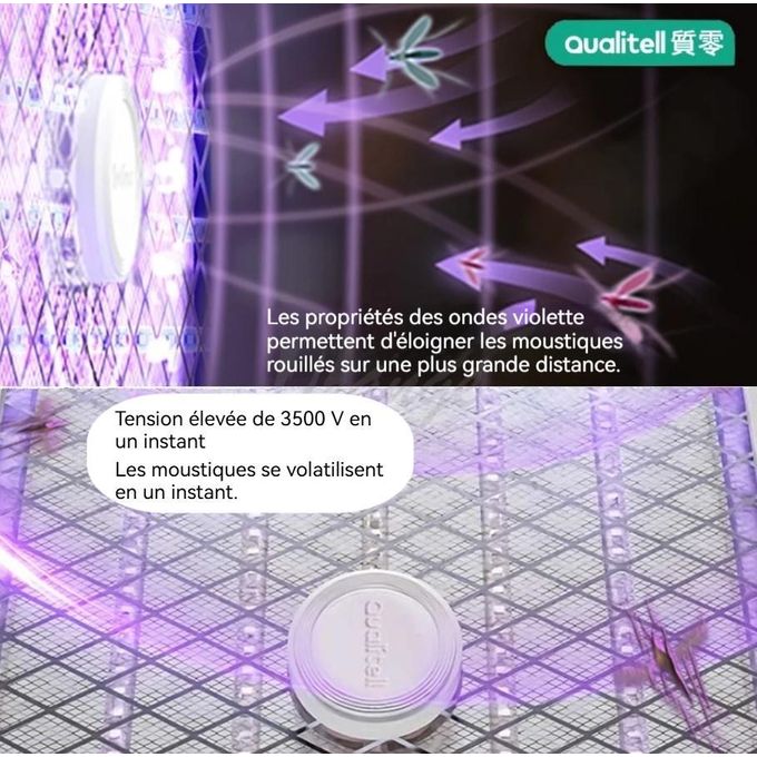 Lampe Anti-Moustique USB Rechargeable UV LED Portable