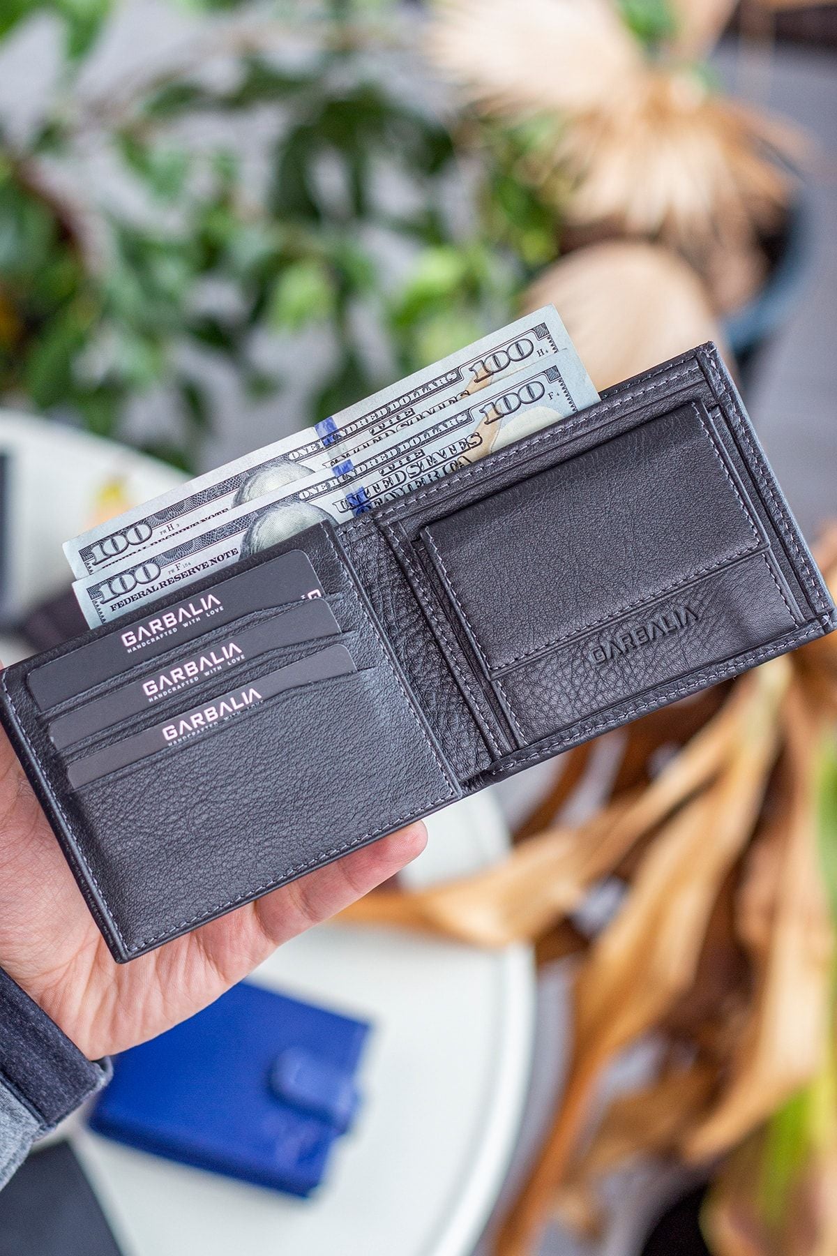 Jackson Hakiki Deri Bozuk Para Gözlü Rfıd Engelleyici Naturel Siyah Cüzdan - Justyol