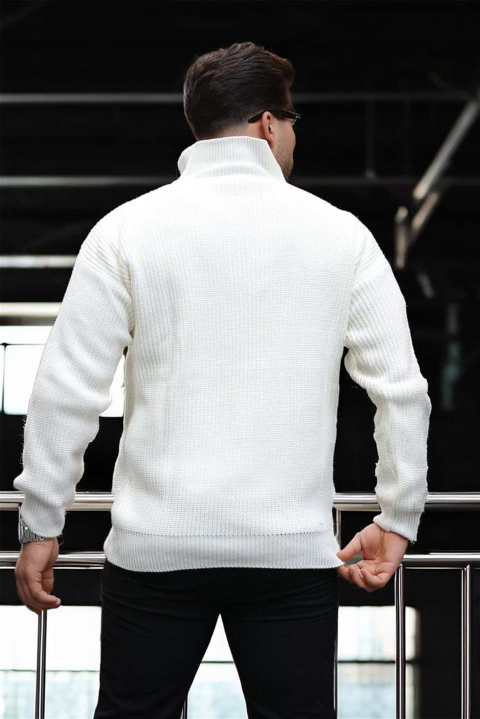 Pull Homme Nolan Maille Selanik Demi-Zip Oversize