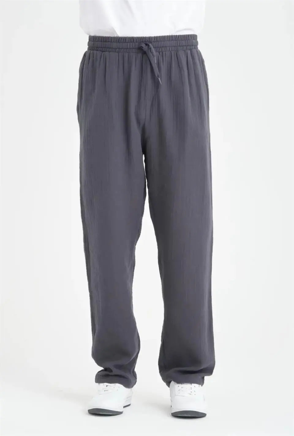 hafif ve rahat müslin baggy erkek pantolon - Justyol