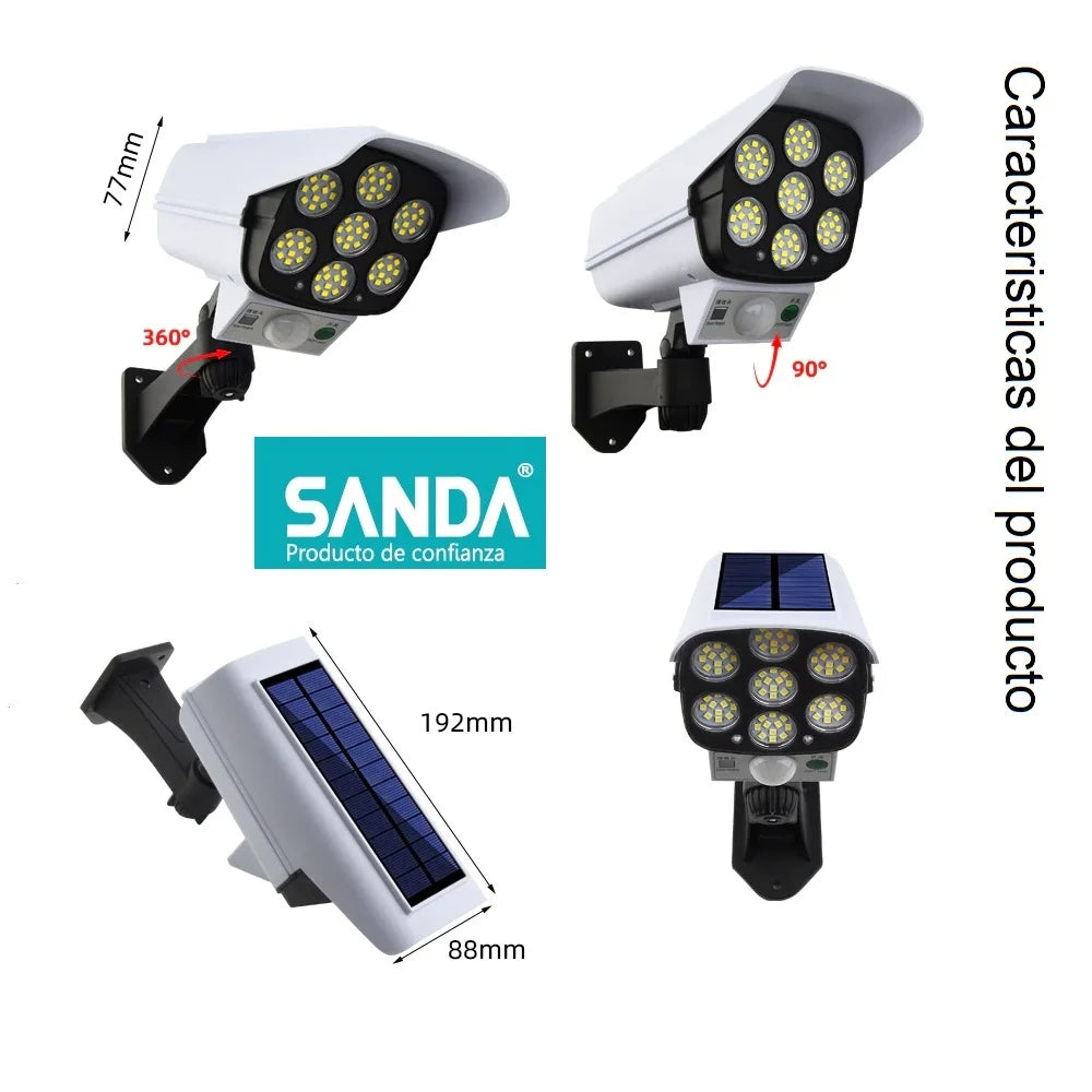 Lampe Solaire Murale LED avec Détecteur de Mouvement et Télécommande
