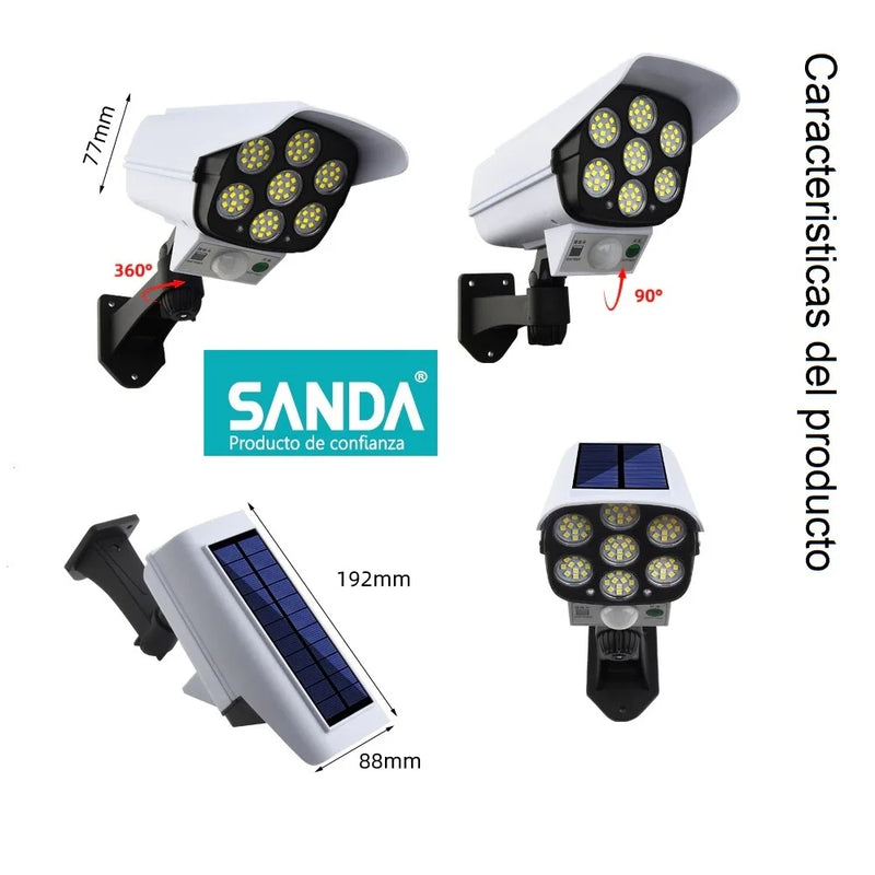 Lampe Solaire Murale LED avec Détecteur de Mouvement et Télécommande