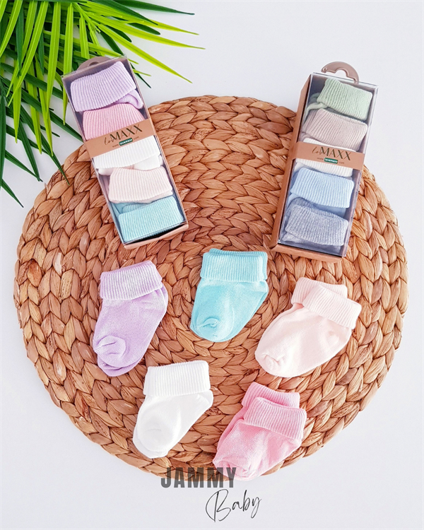 5-piece mixed color ankle socks set