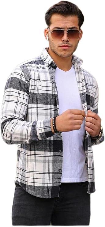 Chemise homme style bûcheron premium en coton tricoté - Justyol