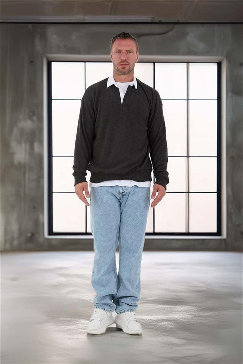 Sweat Homme Luis Col Polo en Maille Selanik