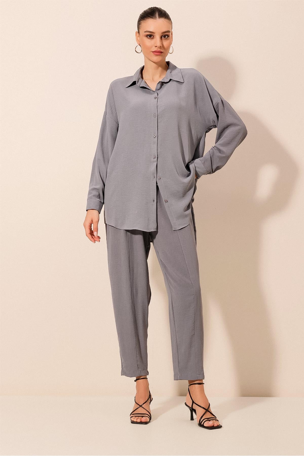 <tc>Ensemble oversize deux pièces - noir 6593</tc>