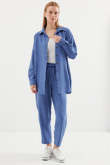 <tc>6622 ensemble haut et bas en lin oversize pour femme</tc>