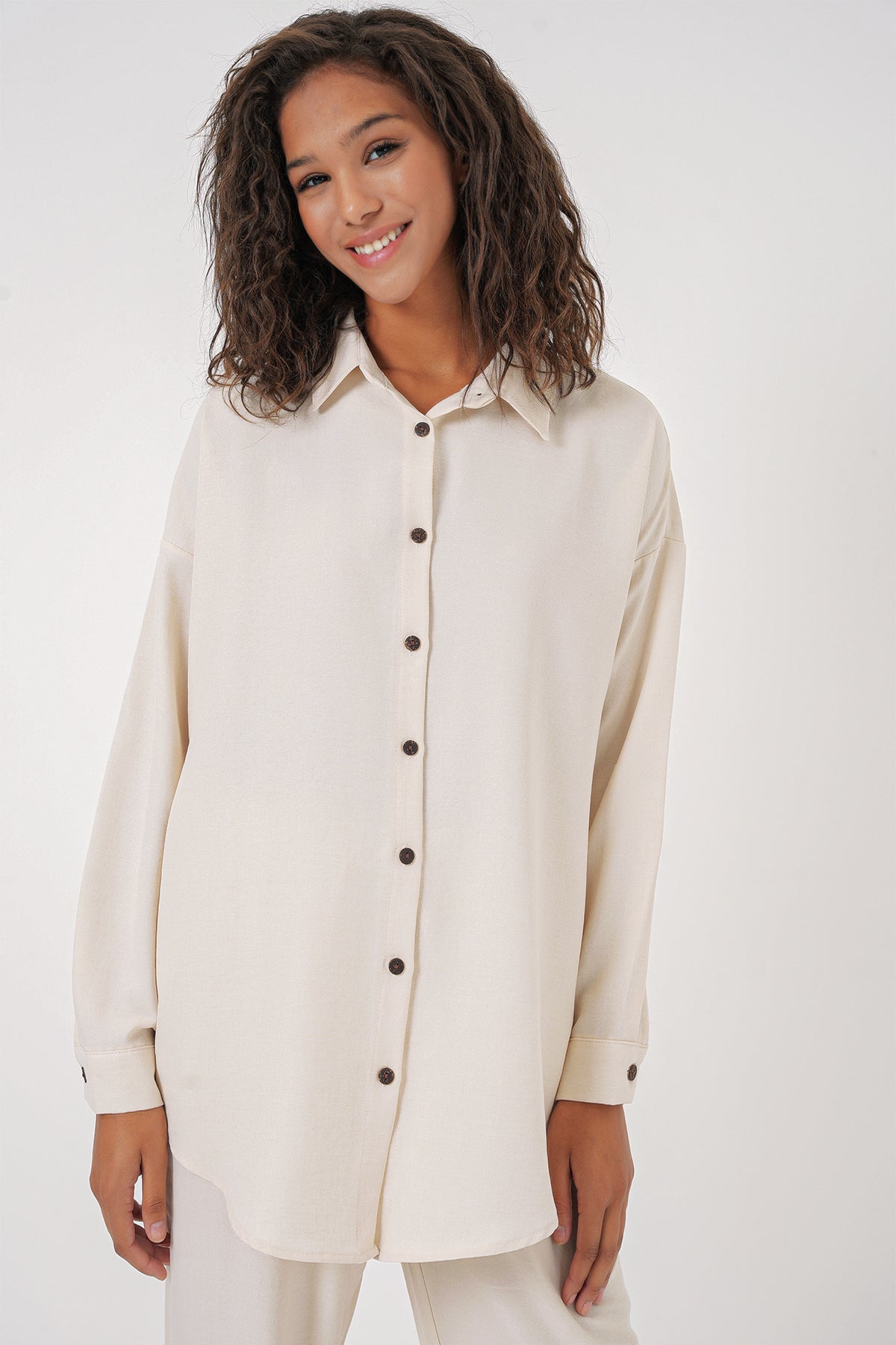 kadinoversize keten alt üst takim 6622 - Justyol