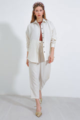 <tc>6622 ensemble haut et bas en lin oversize pour femme</tc>