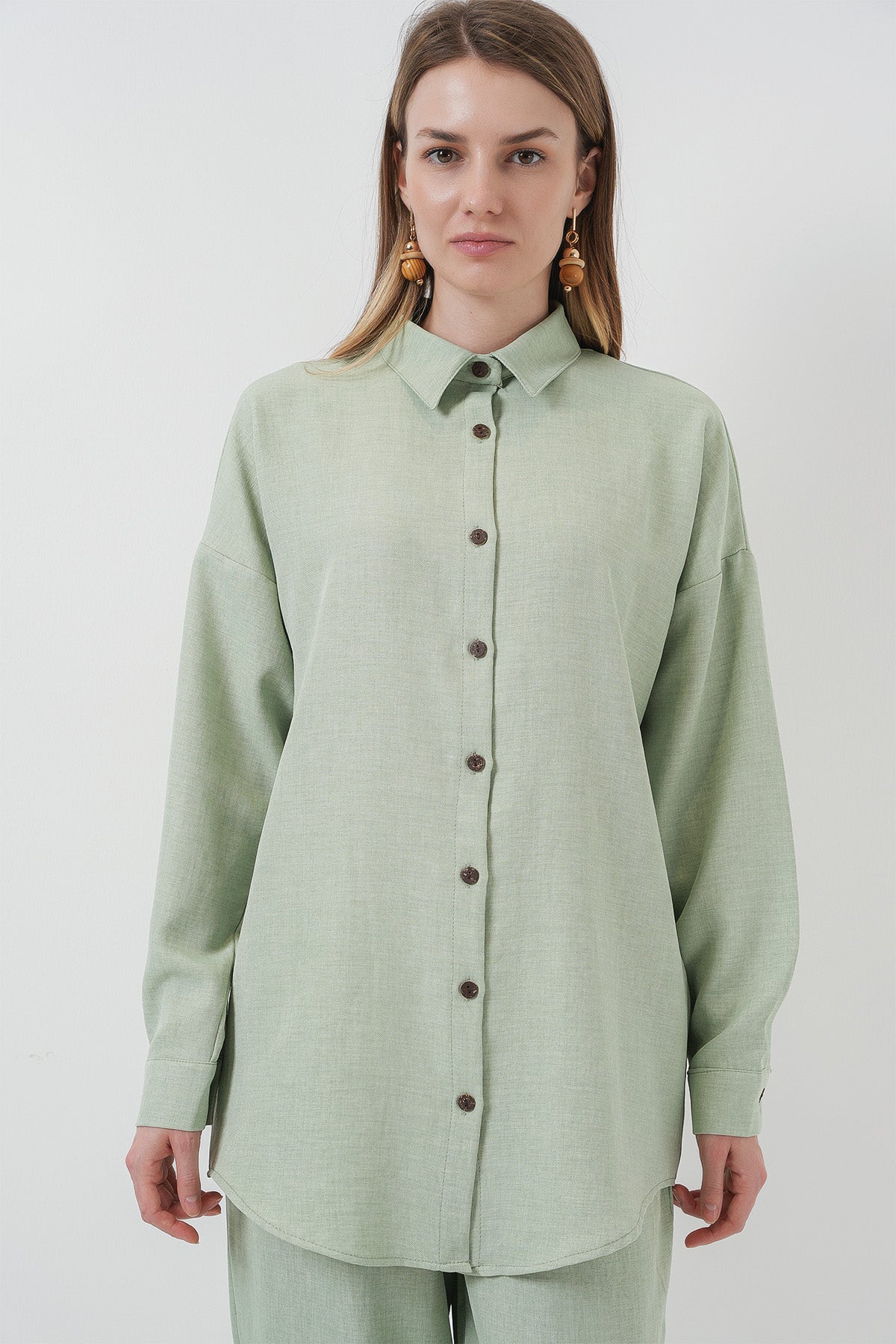 kadinoversize keten alt üst takim 6622 - Justyol