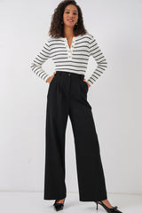 <tc>Pantalon en tissu à jambes larges 6647</tc>