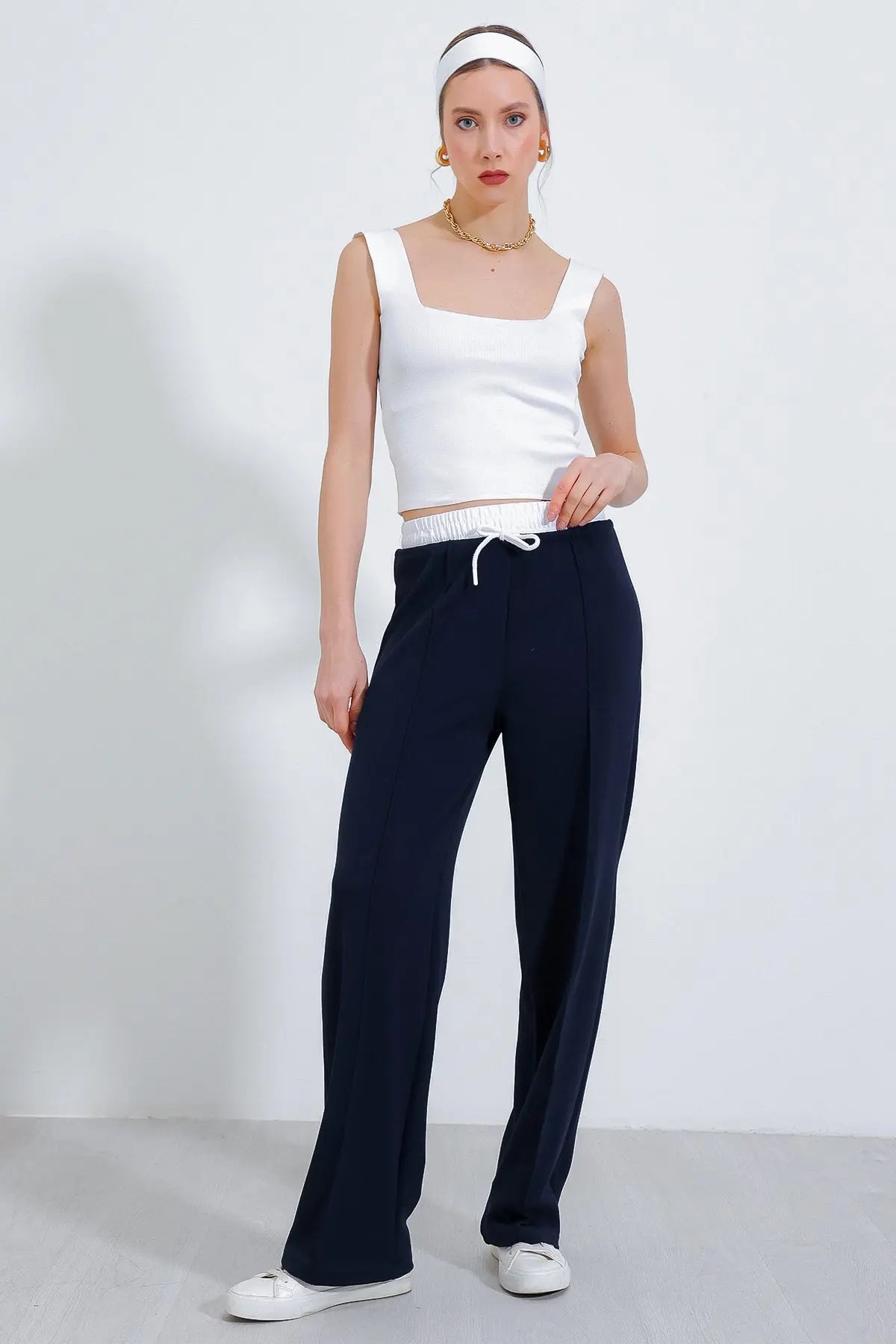 kadinbol paça çimali pantolon 6662 - Justyol