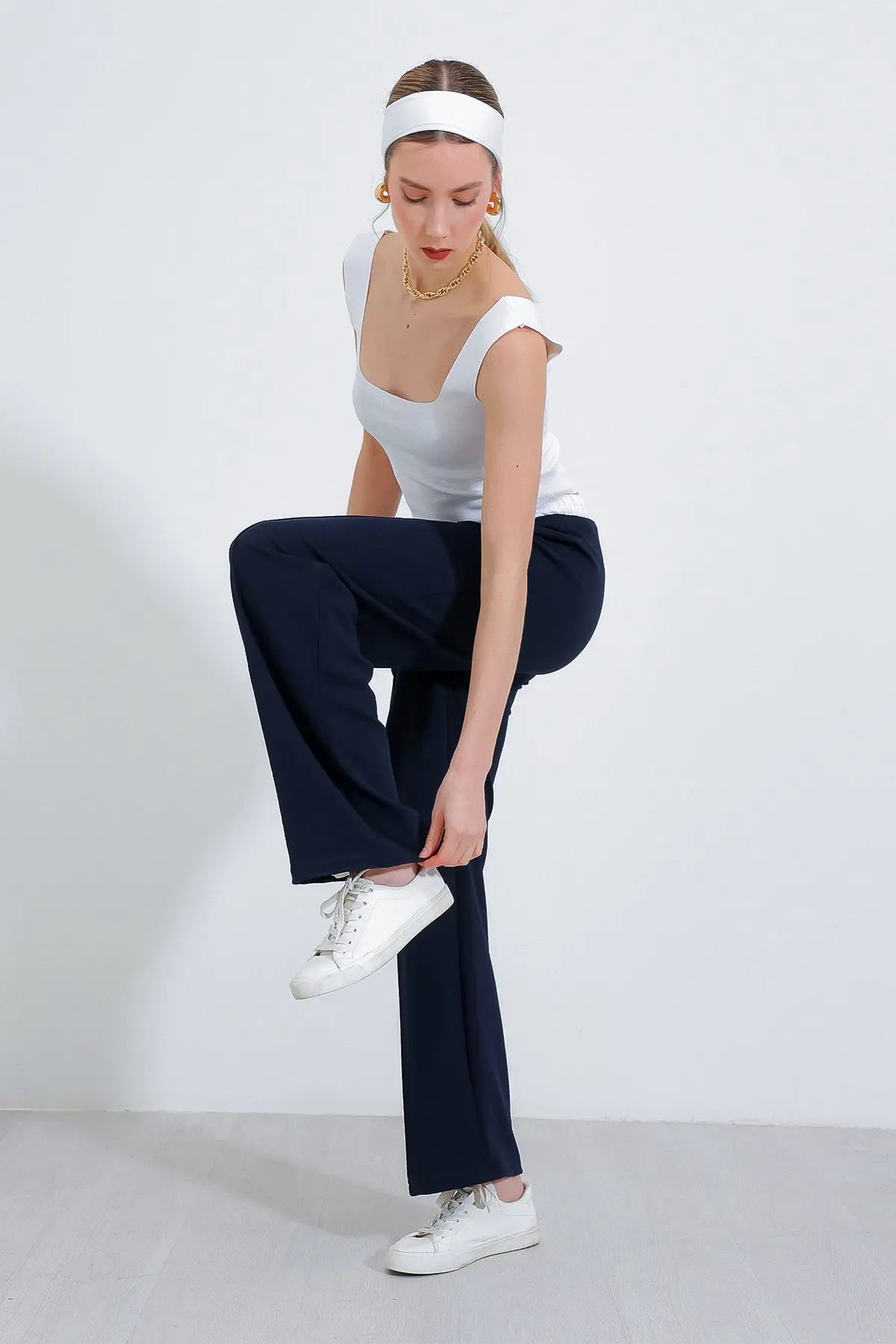 kadinbol paça çimali pantolon 6662 - Justyol