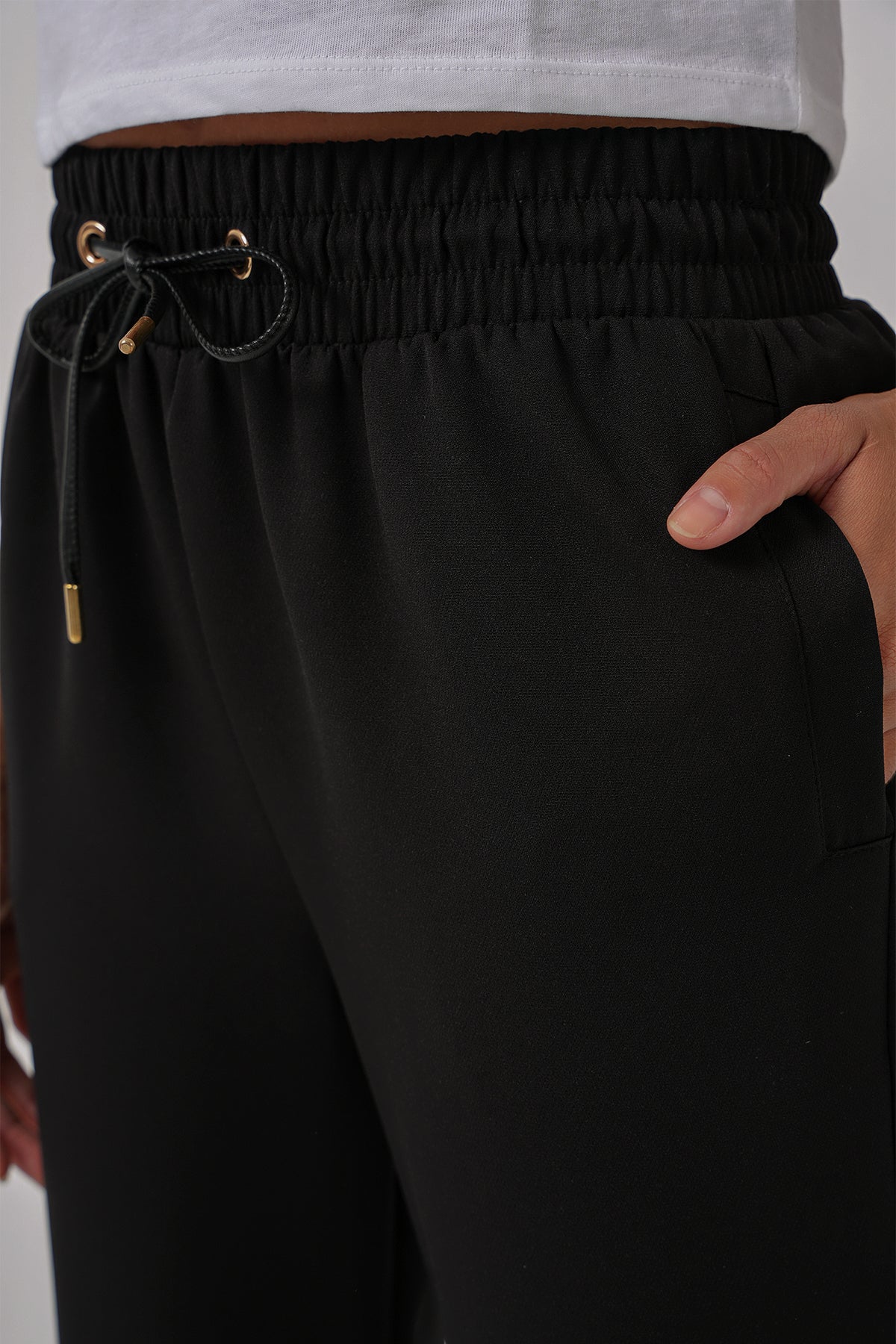 6674 paçasi lastikli eşofman alti - Justyol