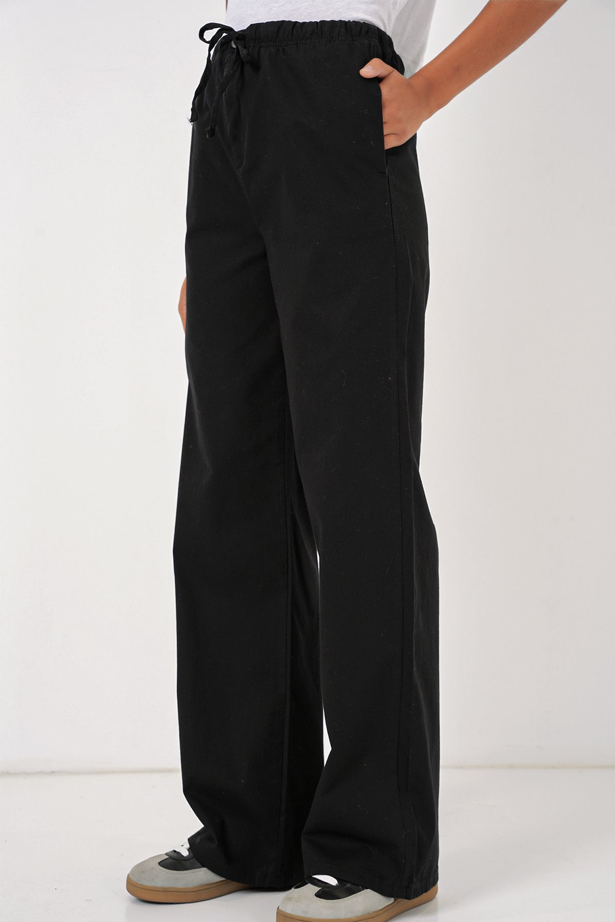 <tc>6690 pantalon à taille haute et jambes larges pour femme</tc>