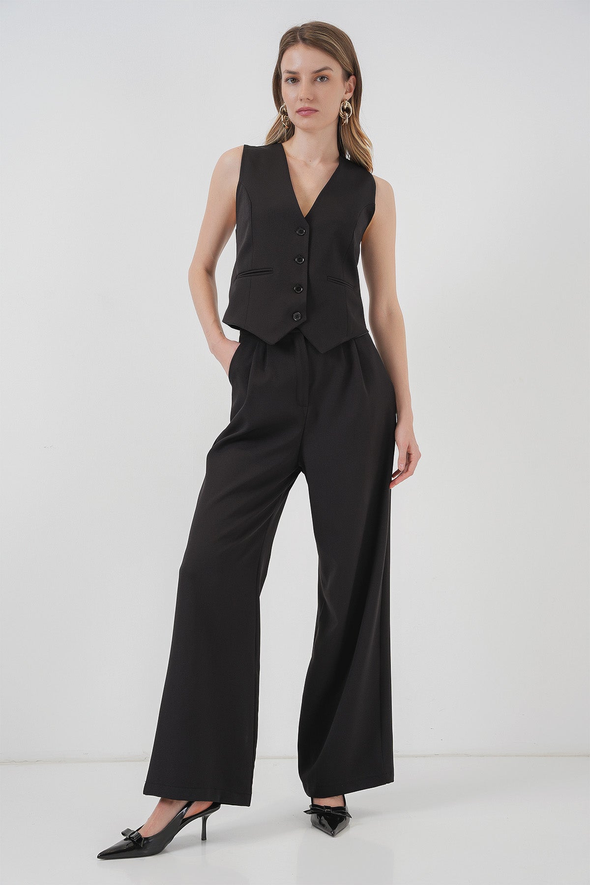 <tc>ensemble 2 pièces gilet et pantalon femme 6709</tc>