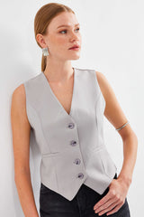 <tc>6796 gilet court en tissu tissé</tc>