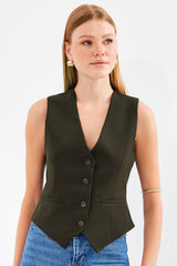 <tc>6796 gilet court en tissu tissé</tc>