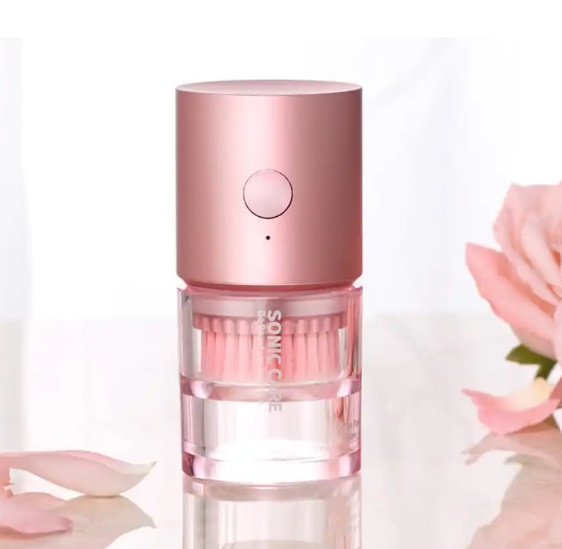 inFace Brosse Nettoyante Visage Sonique CF-12E – Nettoyage du Visage – Rechargeable USB-C – Étanche IPX7 – Rose
