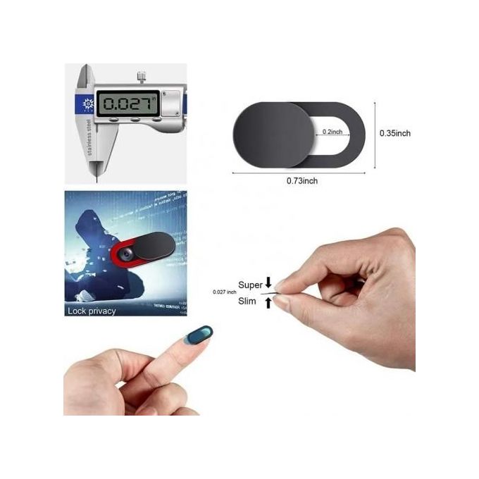 8 pièces cache Webcam couverture universelle téléphone antiespion caméra