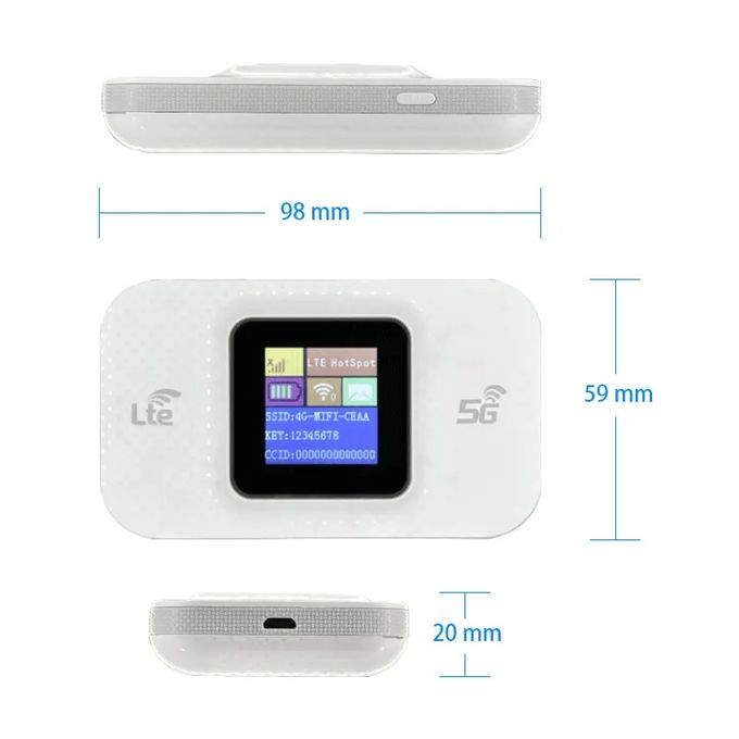 Modem 4G/5G WiFi Hotspot 300 Mbps haut débit stable + Sticker Choose