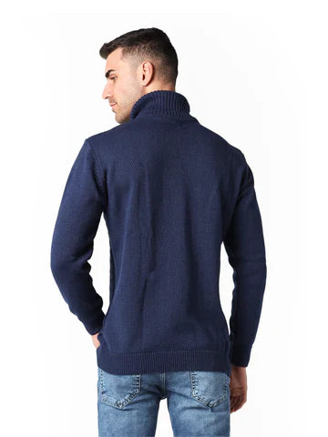 Sweat-shirt homme hiver à col montant chaud et confortable - PUL23WCOT27445TM1