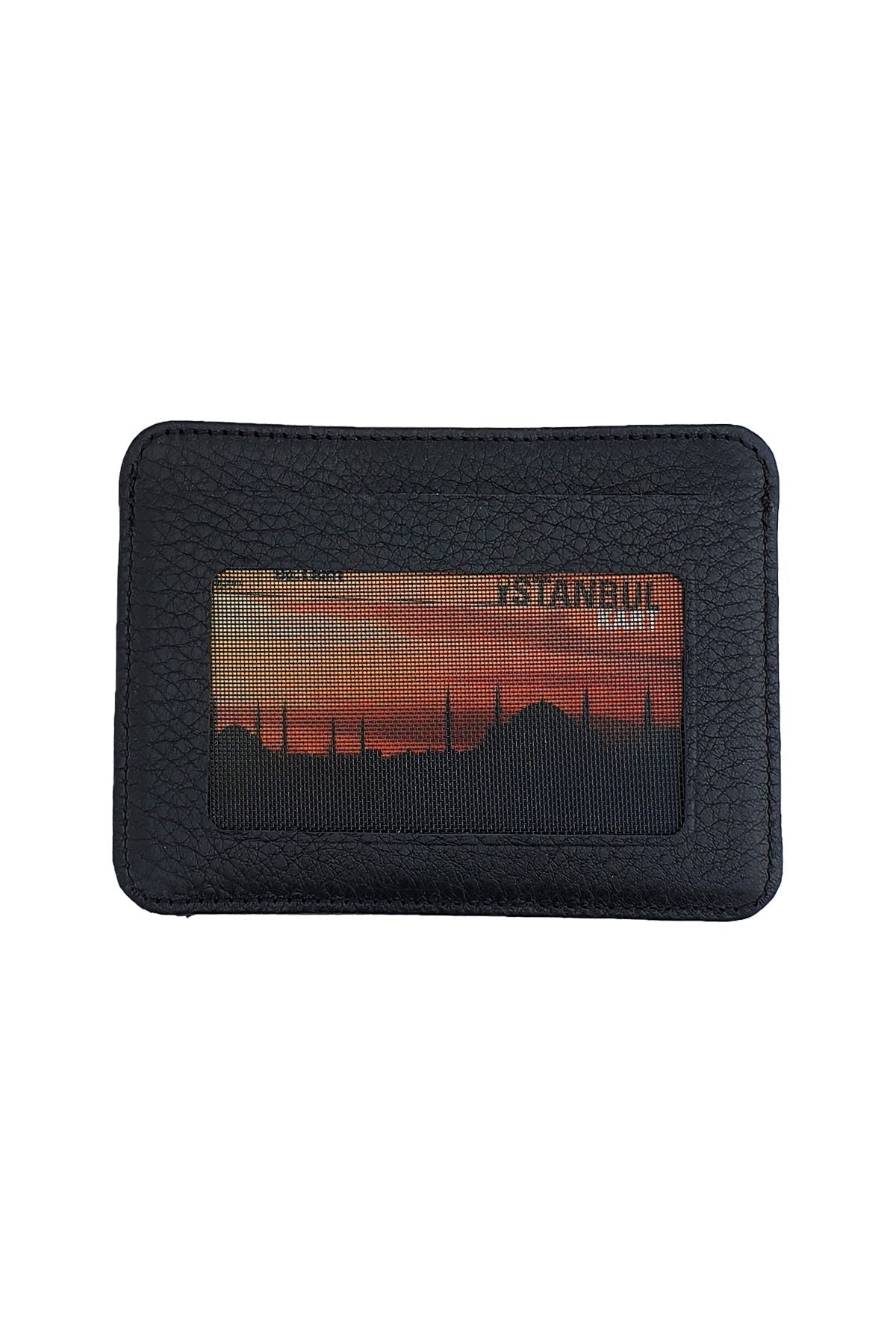 Shelby Hakiki Deri Kırmızı Kartlık Cüzdan - Justyol