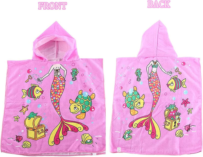 Serviette plage enfant microfibre avec capuche 60x120