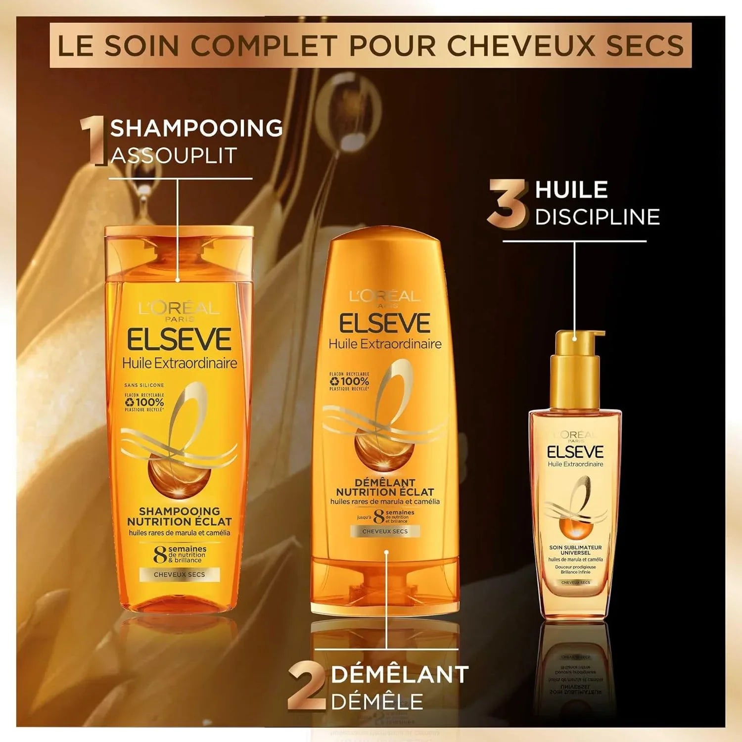 APRES SHAMPOING HUILE EXTRAORIDINAIRE JOJOBA TRES SECS 200ML - Justyol
