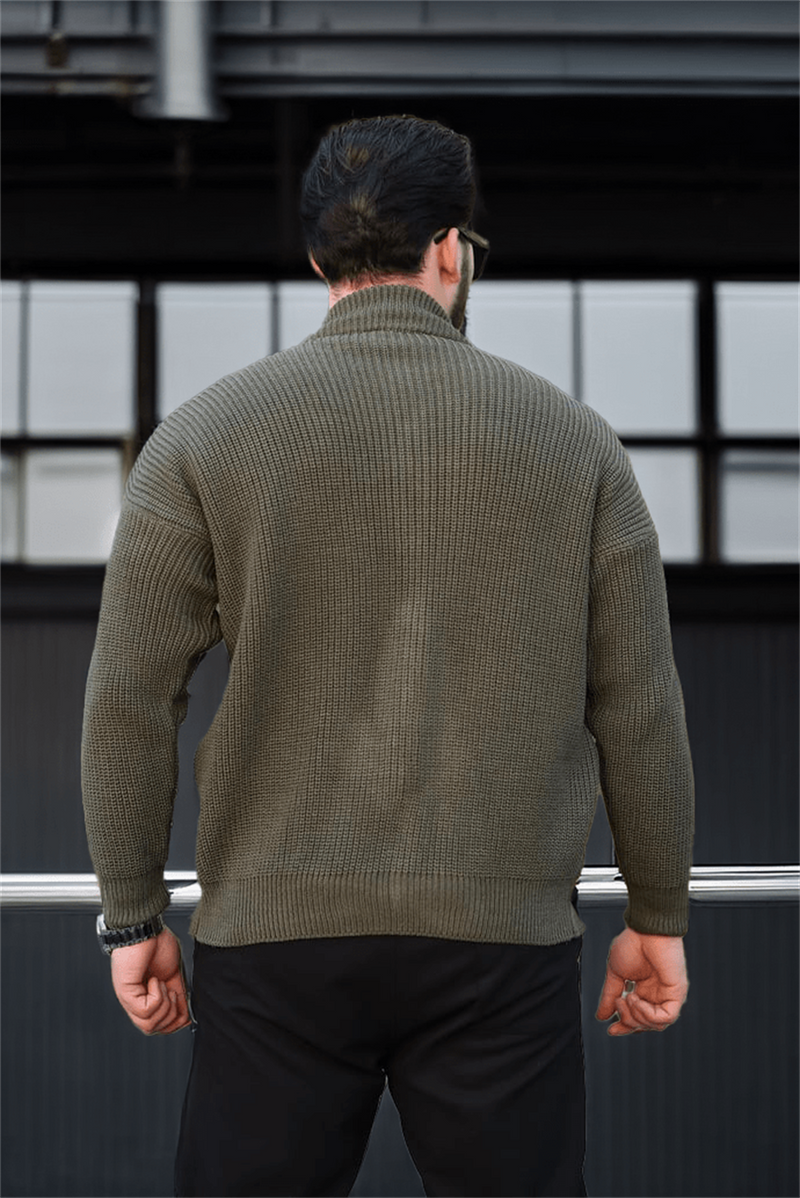 Gilet homme oversize zippé en maille Selanik