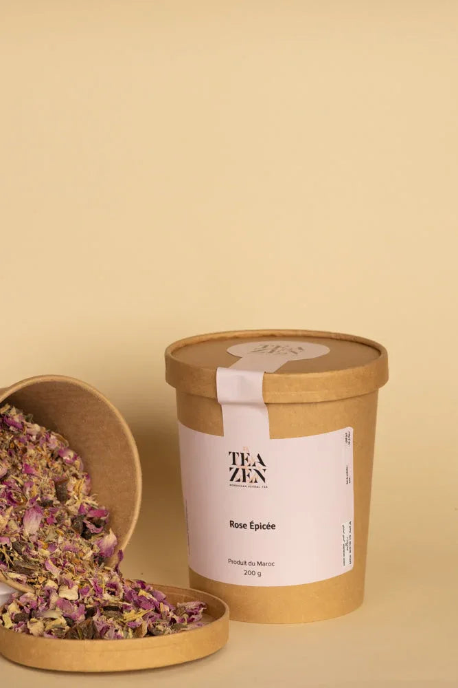 TISANE ROSE EPICEE 200G - Justyol