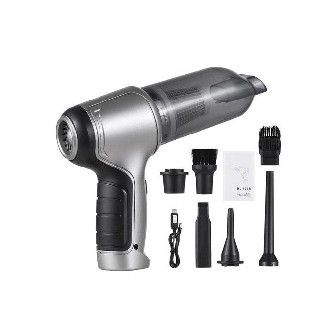 Mini Aspirateur Portable Sans Fil 3 en 1 JB-107 – Aspirateur, Souffleur d’Air et Pompe Rechargeable USB