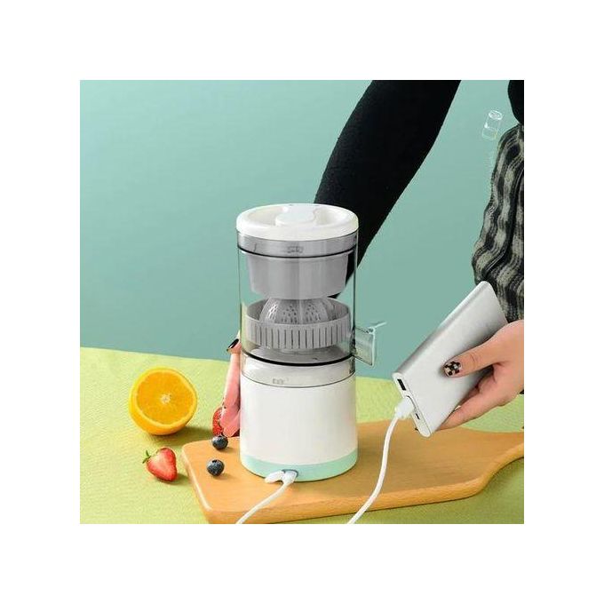 Presse-agrumes électrique portable USB sans fil rechargeable – Mini extracteur de jus automatique pour oranges, citrons et fruits frais, compact, facile à utiliser et nettoyer, idéal pour jus maison, cuisine et voyage.