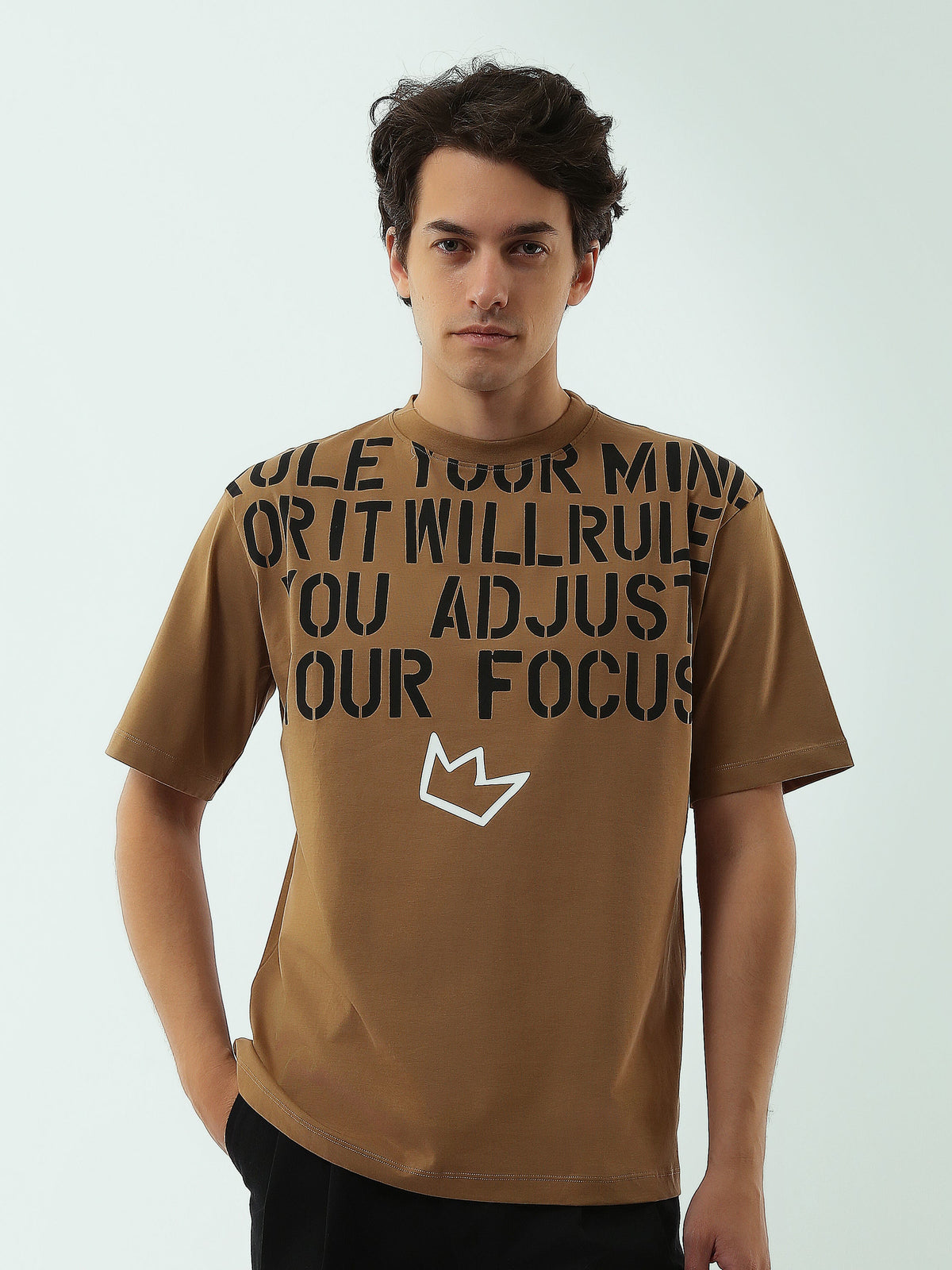 T-shirt Homme avec Imprimé Motivational - Confort et Style Unique - TSH25SPRO20238TM1