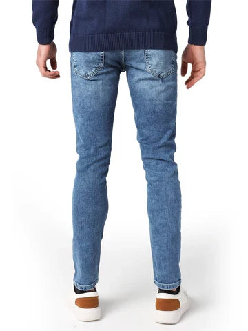 Jean Homme Slim Fit Effet Délavé – Coupe Ajustée Casual - JNS23WFDN22730TM1