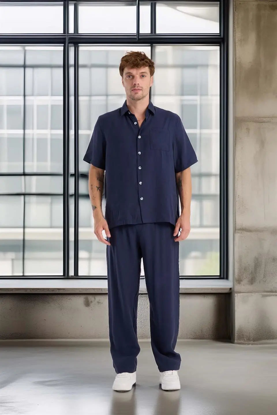 modal kumaş rahat kalip düz paça jogger erkek pantolon - Justyol