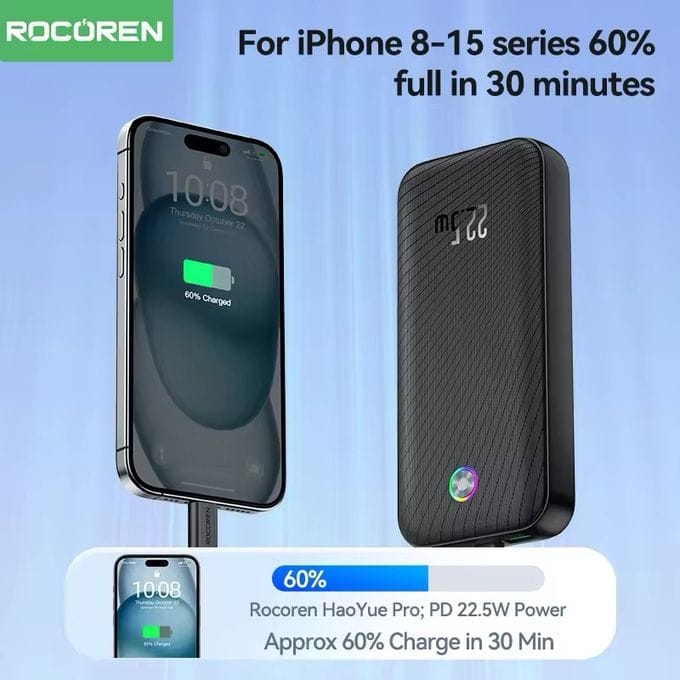 Rocoren Haoyue Pro Power Bank 20000mAh 35W - Charge Rapide