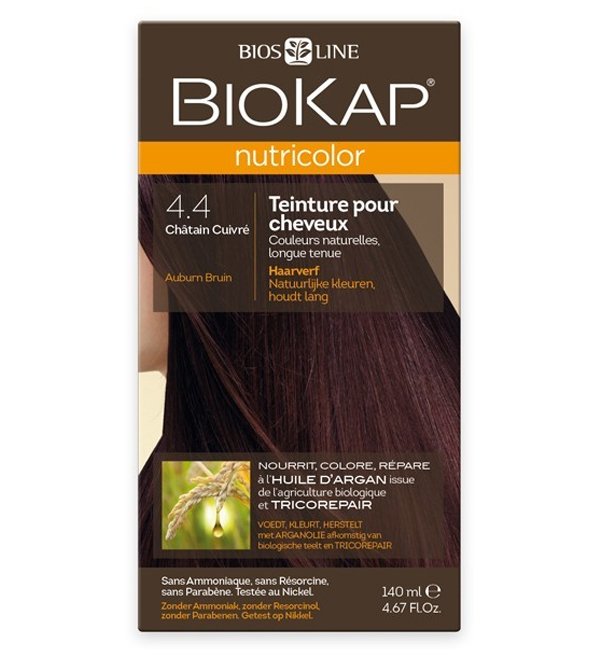 صبغة شعر Biokap Nutricolor 4.4 بني نحاسي