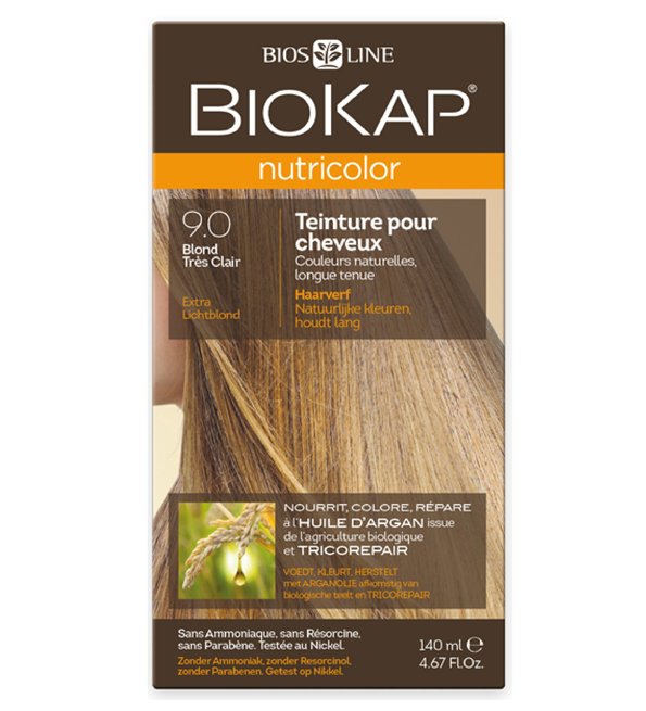 صبغة شعر Biokap Nutricolor 9.0 أشقر فاتح طبيعي