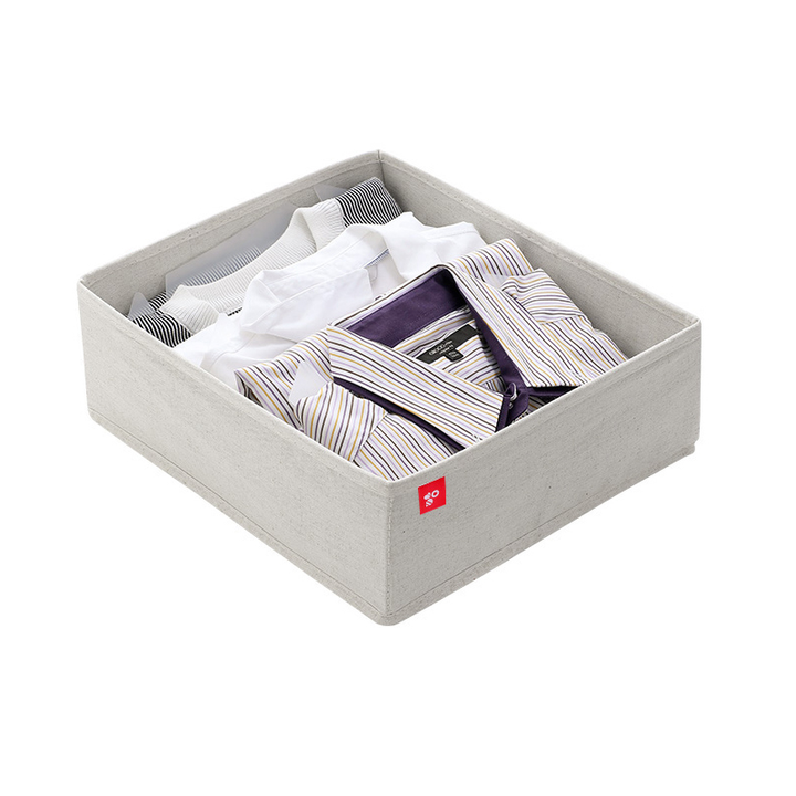 Boîte de Rangement en Tissu Pliable pour Tiroir et Dressing - Organisateur d'Armoire Grand Format (30cm) - KATEI STORY