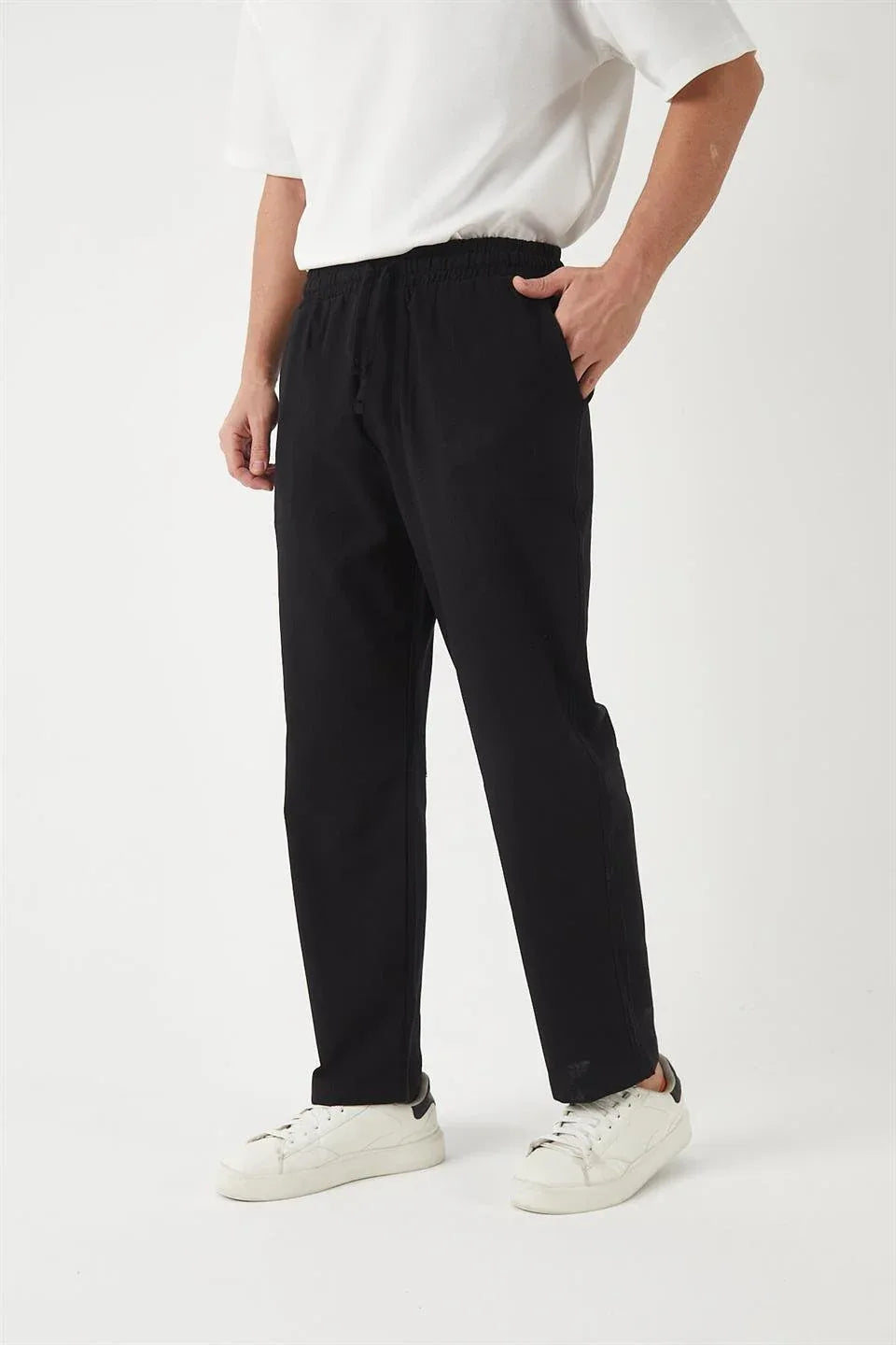 pantalon baggy homme coton léger respirant - Justyol